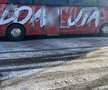 Autocarul celor de la UTA a fost vandalizat la Cluj