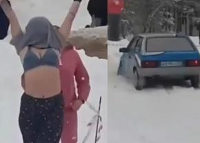 Moment incredibil la un raliu » Un pilot a pierdut controlul mașinii după ce o fană și-a dat bluza jos