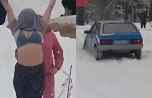 Moment incredibil la un raliu » Un pilot a pierdut controlul mașinii după ce o fană și-a dat bluza jos