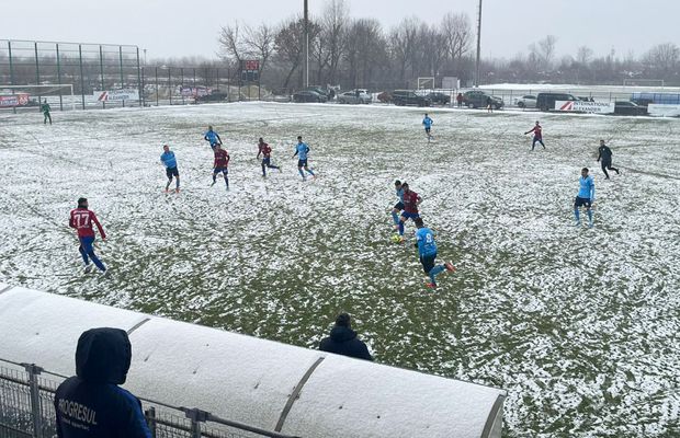 Ninsoarea din Ghencea nu i-a oprit pe „militari” » CSA Steaua a zdrobit-o pe Progresul Spartac într-un meci amical