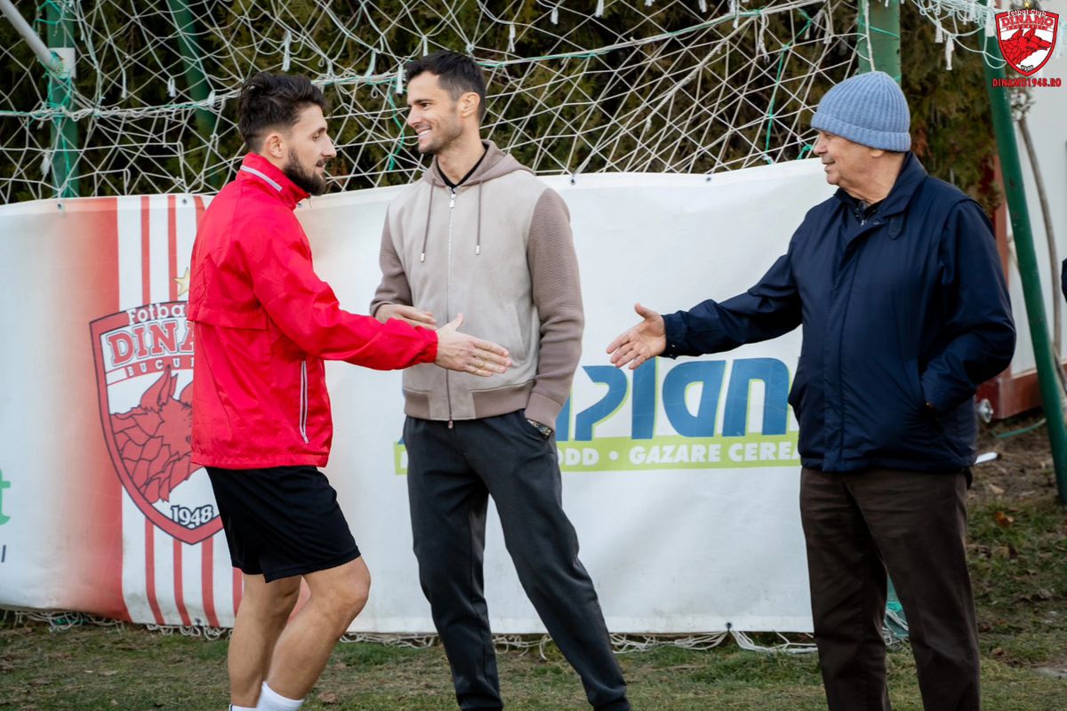 Tot mai aproape » Primele imagini cu Mircea Lucescu la antrenamentul lui Dinamo