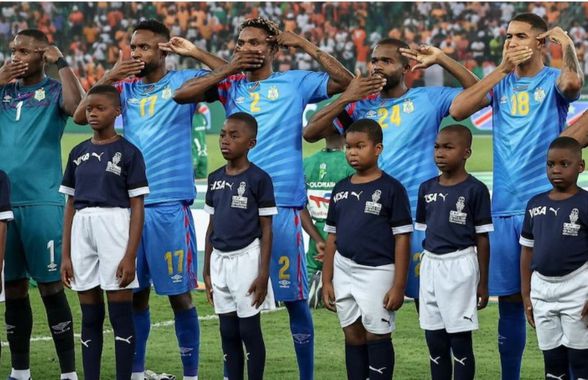 Protest nemaivăzut la Cupa Africii: ce gest au făcut fotbaliștii din RD Congo înaintea semifinalei cu Cote d'Ivoire