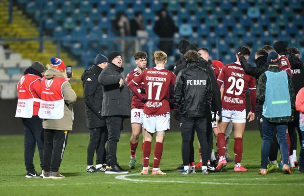 Probleme pentru Rapid, după partida de la Galați! Șumudică a pierdut un titular pentru meciul următor