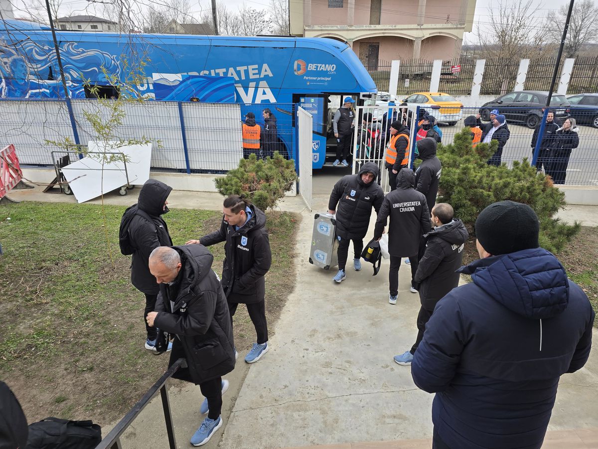 Unirea Slobozia - Universitatea Craiova, imagini dinainte de meci / 8.02.2025