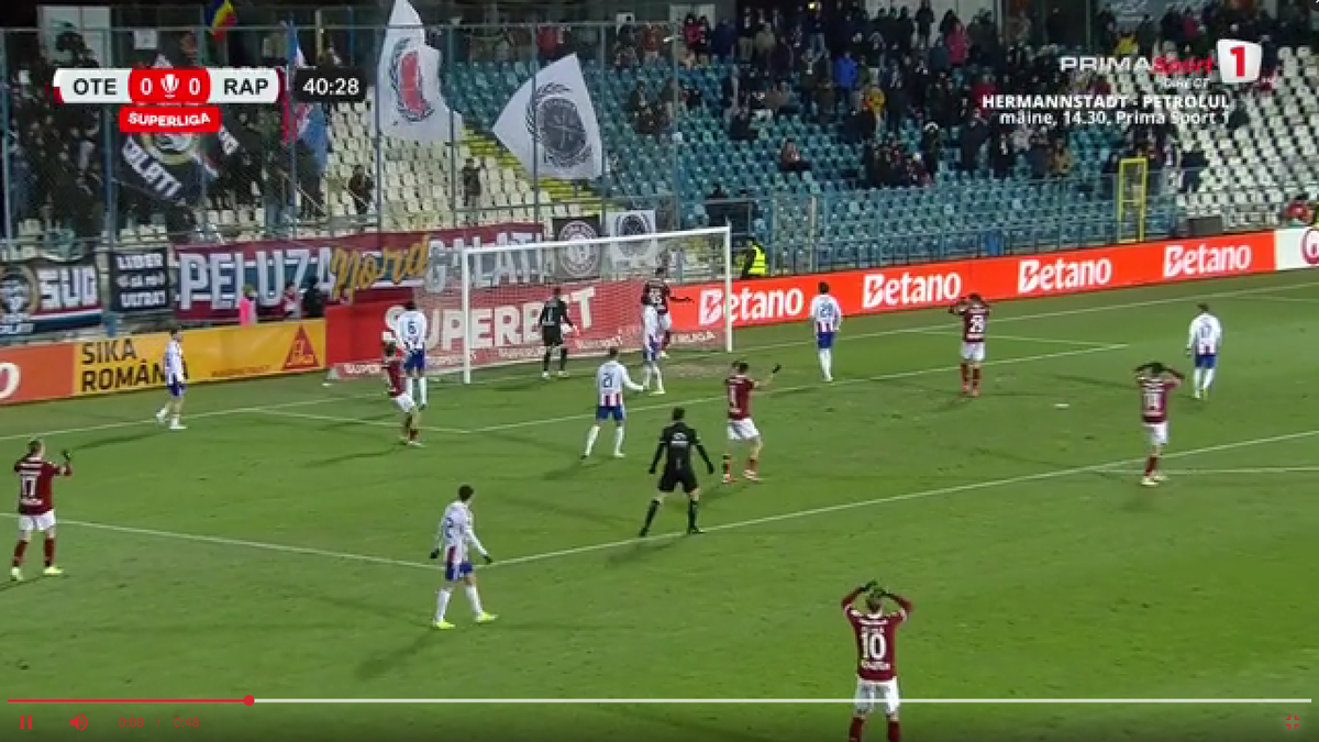 Elvir Koljic s-a făcut de râs în Oțelul - Rapid! » „De acolo e mai greu să ratezi decât să dai gol”