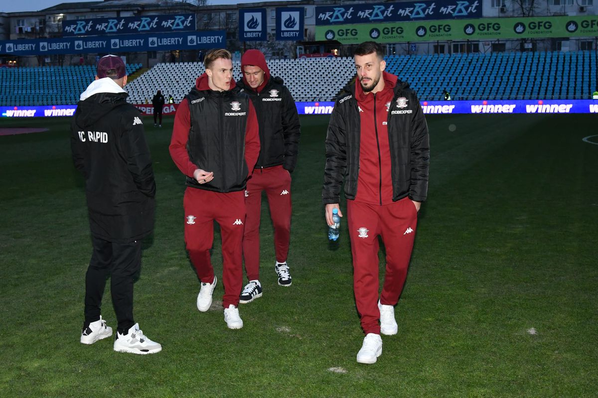 Imagini surprinse înainte de Oțelul - Rapid, 8 februarie 2025