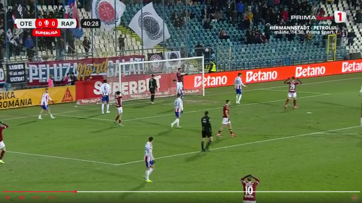 Elvir Koljic s-a făcut de râs în Oțelul - Rapid! » „De acolo e mai greu să ratezi decât să dai gol”