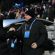 Marius Șumudică și Ovidiu Burcă, în Oțelul - Rapid, în runda #26 din Superliga, 8 februarie // foto: Cristi Preda (GSP)