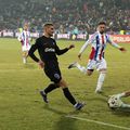 Daniel Bîrligea a reușit o dubla în Oțelul - FCSB // FOTO: Cristi Preda