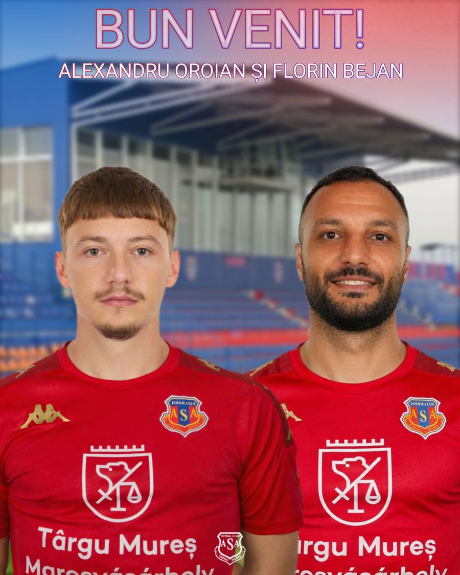 Au semnat amândoi cu aceeași echipă, după ce Dorinel Munteanu le-a arătat ușa: „Mult succes în tricoul roș-albastru!”