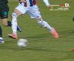 Diego Zivulic, eliminat în Oțelul - FCSB // FOTO: captură Prima Sport
