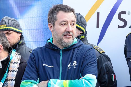 Matteo Salvini, vicepremieriul Italiei, surprins la Jocurile Olimpice de la Milano-Cortina 2026 / Foto: Imago Images