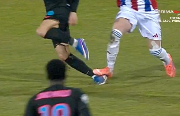 N-a scăpat! Gestul pentru care a văzut direct cartonașul roșu în Oțelul - FCSB