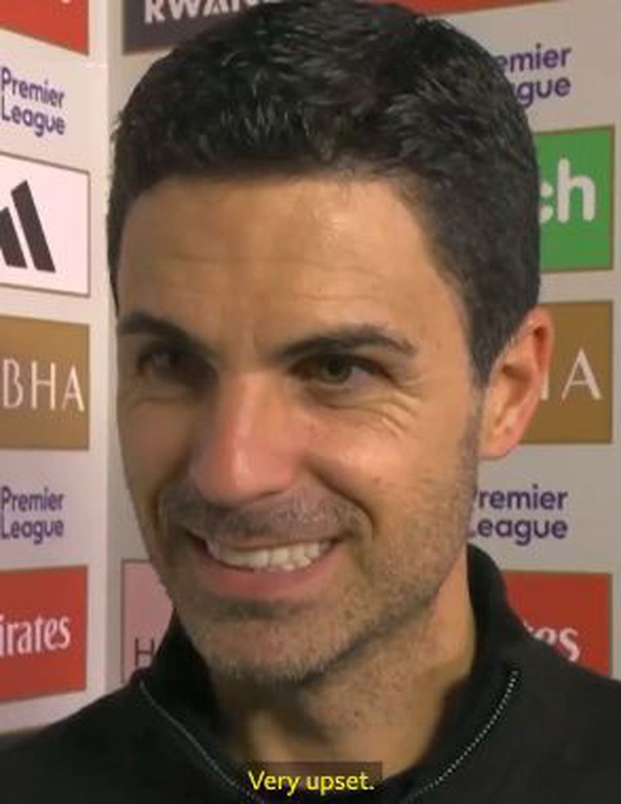 Cu un zâmbet larg, Mikel Arteta a râs de contestatarii lui Arsenal: „Da, sunt foarte supărat”