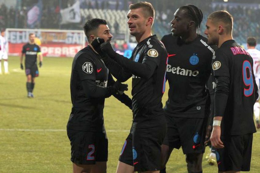 Florin Tănase a făcut un meci perfect în Oțelul - FCSB // foto: Cristi Preda