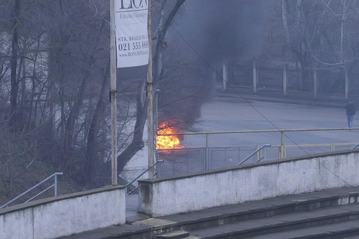Incendiu la un kilometru de stadion înainte de Oțelul - FCSB