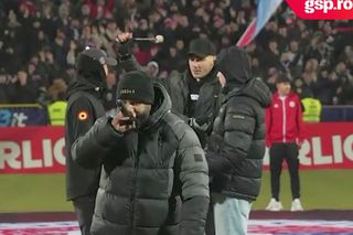 A coborât pe gazon și a transmis un mesaj la stație: „Celor care susțin că Oțelul - FCSB e aranjat...”