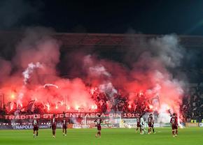 Gaze lacrimogene și amenzi usturătoare după CFR - U Cluj: „Au fost interziși pe stadioane”