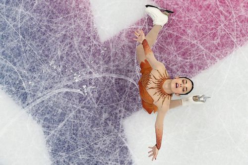 Madeline Schizas în acțiune la Jocurile Olimpice de la Milano Cortina Foto: Guliver/GettyImages