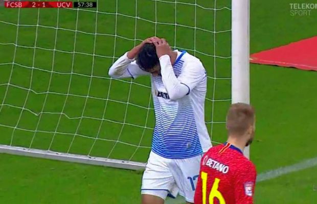 FCSB - CRAIOVA // FOTO Ocazie agonizantă a oltenilor: barele au oprit golul lui Baiaram