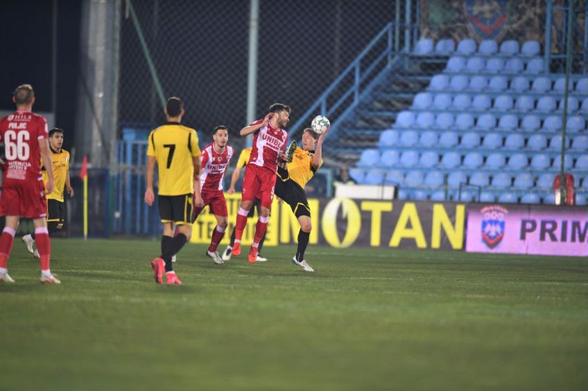 Dinamo l-a pierdut pe Alexandru Răuță (28 de ani) în prima repriză a meciului cu FC Voluntari, la scorul de 1-0 pentru „câini”.