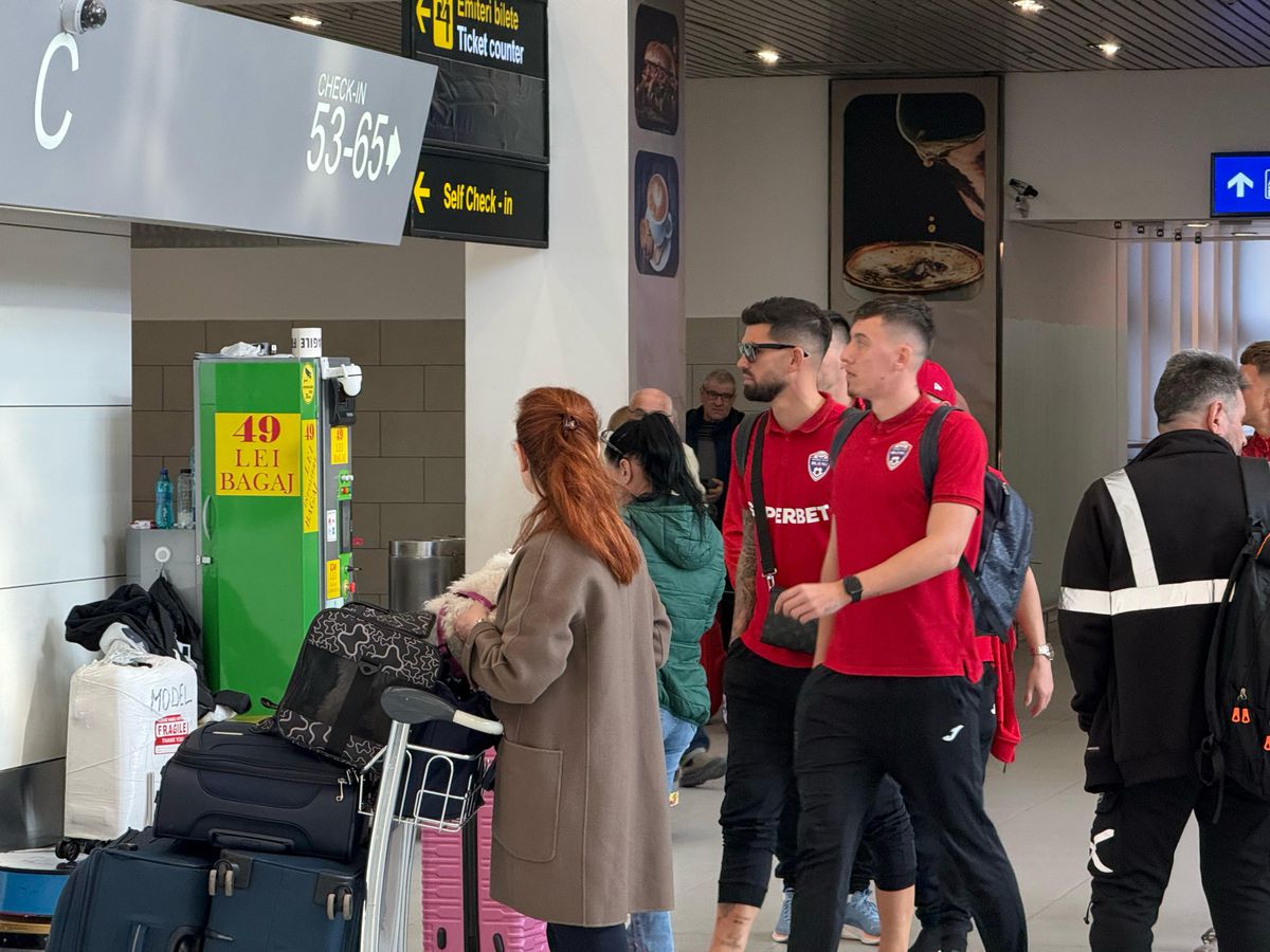 10 cu avionul, restul 8 ore în autocar! » Jucătorii Gloriei au decolat astăzi spre Cluj. Cum au fost surprinși în aeroport