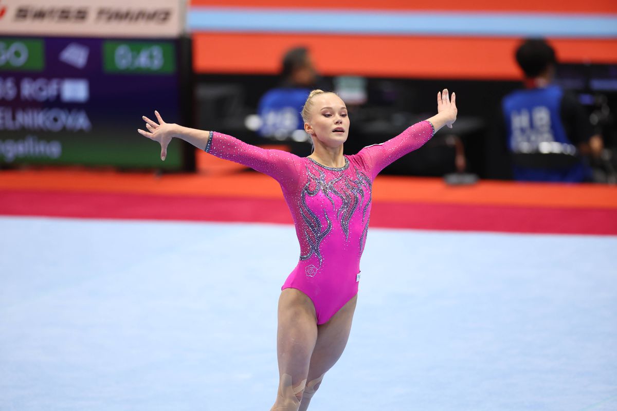 Se întorc gimnastele din Rusia în competiții? » Printre sportivii care au primit de curând statut neutru se află și Angelina Melnikova, campioană olimpică la Tokyo