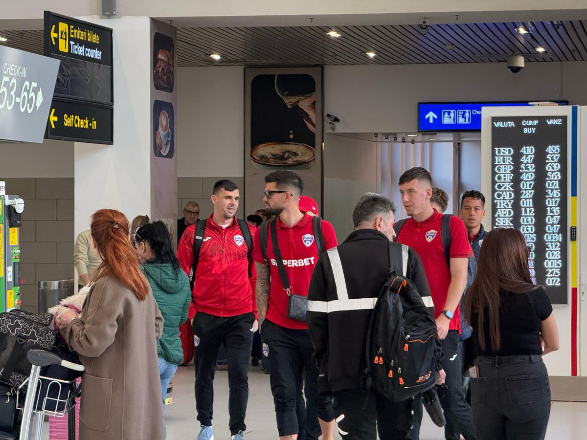 10 cu avionul, restul 8 ore în autocar! » Jucătorii Gloriei au decolat astăzi spre Cluj. Cum au fost surprinși în aeroport