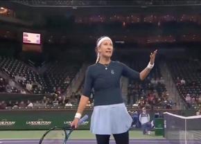 „E un sistem de rahat” » Victoria Azarenka, dialog intens cu arbitra înainte de a fi eliminată de la Indian Wells
