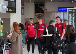 10 cu avionul, restul 8 ore în autocar! » Jucătorii Gloriei au decolat astăzi spre Cluj. Cum au fost surprinși în aeroport