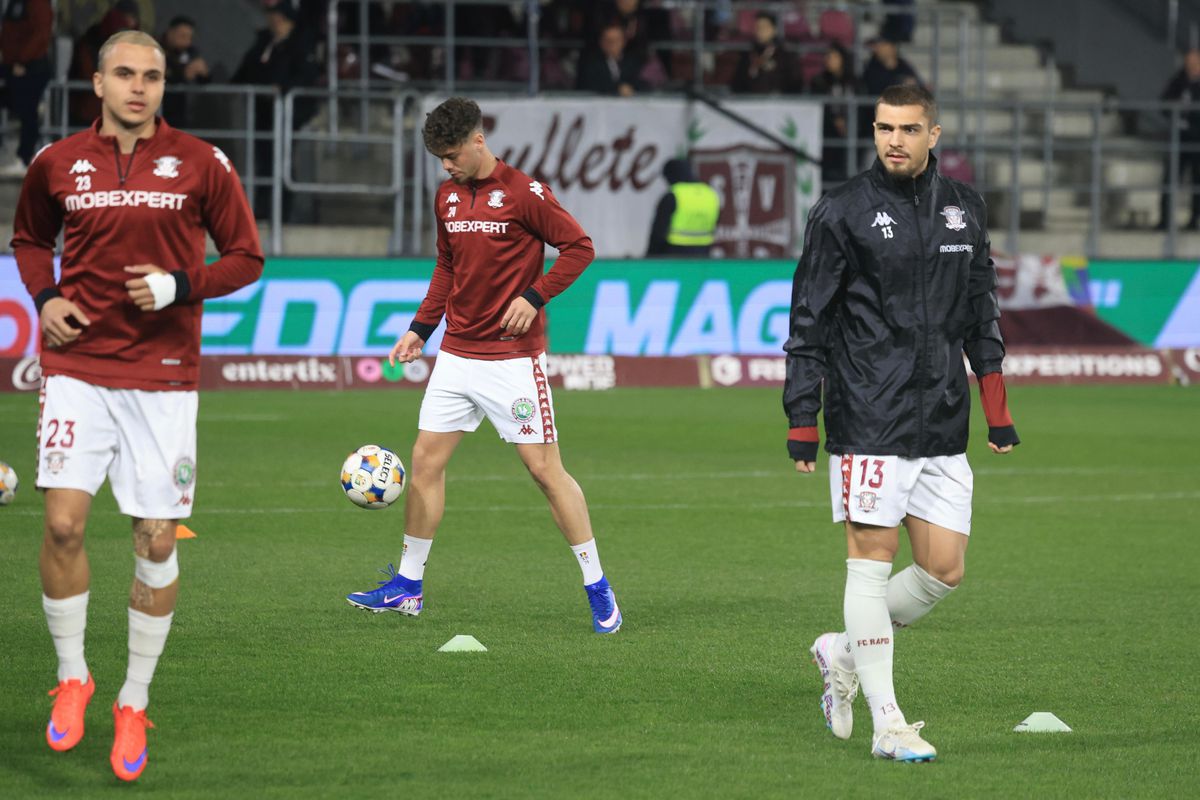 Rapid - Craiova, imagini de la nivelul gazonului, înaintea partidei