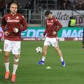 Cristi Manea, Andrei Borza și Denis Ciobotariu, înainte de Rapid - Craiova, imagini înaintea partidei // FOTO: Ionuț Iordache (GSP.ro)