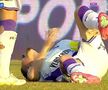 Căpitanul din play-off, scos cu targa de pe teren » Culmea: accidentat și suspendat în aceeași fază