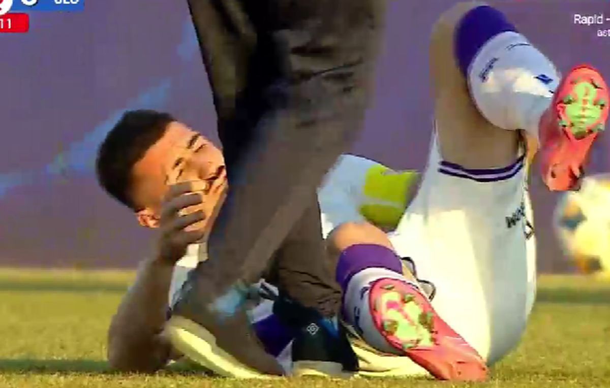 Căpitanul din play-off, scos cu targa de pe teren » Culmea: accidentat și suspendat în aceeași fază