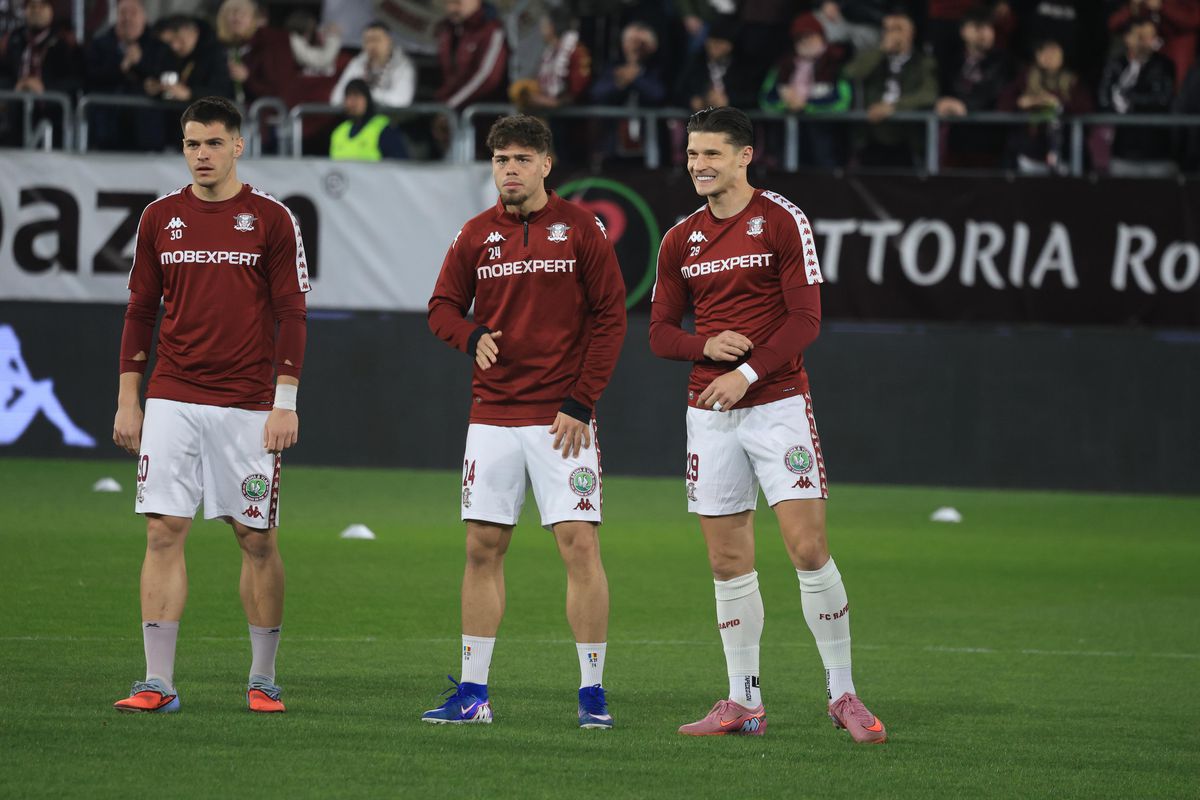 Rapid - Craiova, imagini de la nivelul gazonului, înaintea partidei