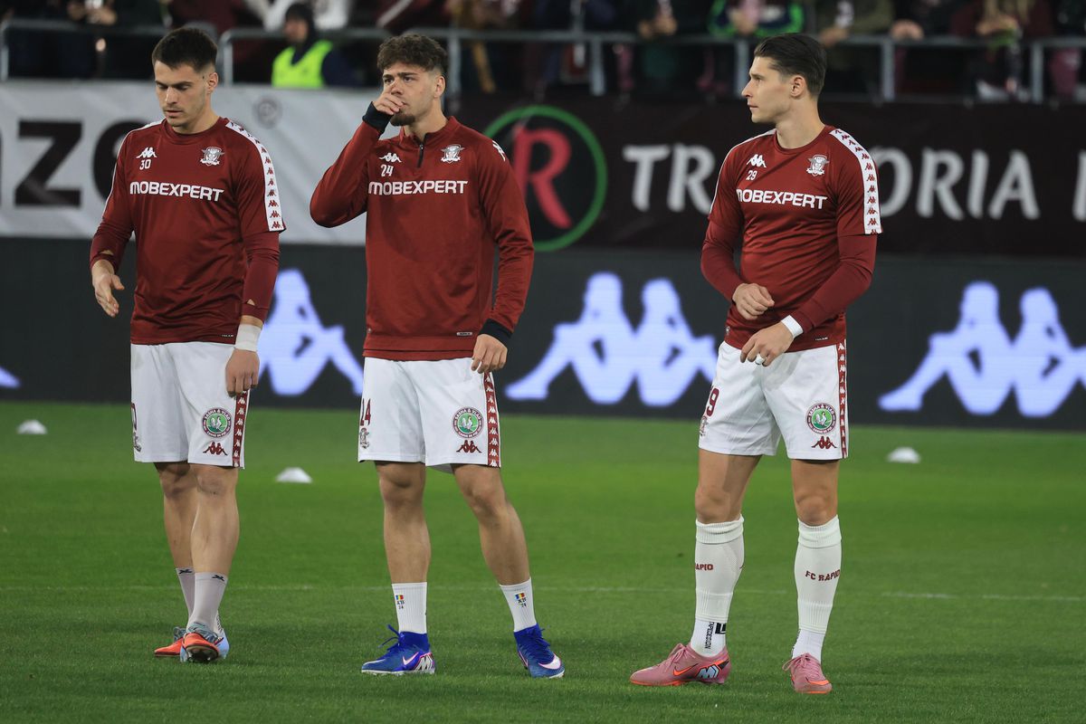 Rapid - Craiova, imagini de la nivelul gazonului, înaintea partidei