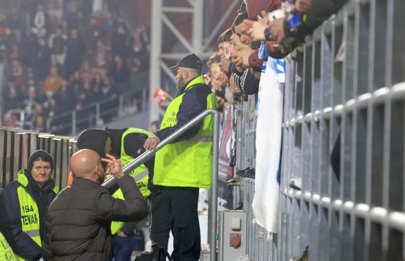 Scandări rasiste, meci întrerupt de două ori » Secvențe jenante și după Rapid - Universitatea Craiova: ce a pățit Koljic + măsurile anunțate de Jandarmerie