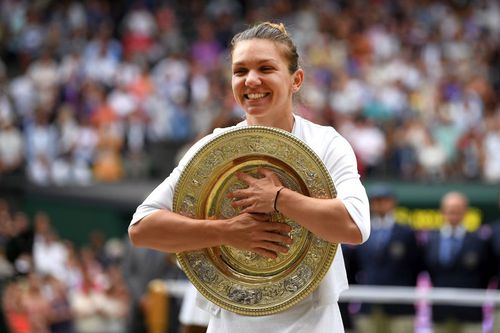 Simona Halep a câștigat Wimbledon în 2019, însă își dorește mai multe trofee de Grand Slam // sursă foto: Guliver/gettyimages