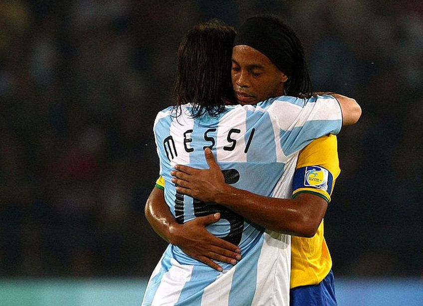 Presa argentiniană susține că Ronaldinho a fost eliberat din închisoarea paraguayană cu ajutorul banilor plătiți de cineva de la Barcelona. Acel cineva ar fi Lionel Messi! Foto: Guliver/GettyImaes