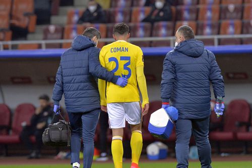 Florinel Coman s-a accidentat cu Macedonia de Nord și va rata tot sezonul. FOTO: Gazeta Sporturilor