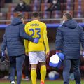 Florinel Coman s-a accidentat cu Macedonia de Nord și va rata tot sezonul. FOTO: Gazeta Sporturilor
