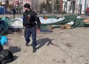Război în Ucraina, ziua 44 » Cruzime cumplită a rușilor! Racheta cu care au ucis 39 de civili și au rănit alți peste 100 avea scris pe ea: „Pentru copii”