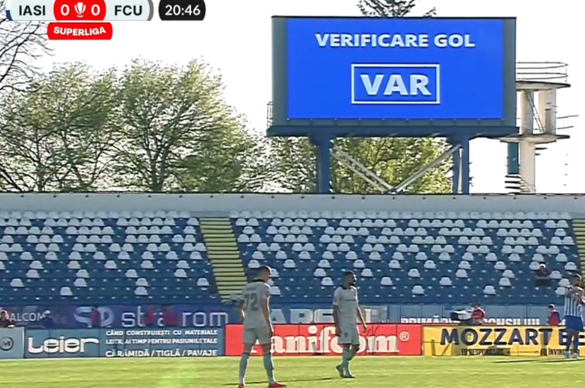 Mititelu a răbufnit la „oficială” după două decizii care au blocat VAR-ul peste 10 minute la Poli Iași - FCU Craiova: „Nu se poate așa ceva!”