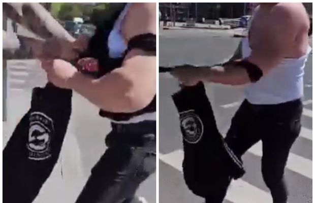 Imagini șocante! Un dinamovist a fost agresat de mai mulți susținători ai Oțelului