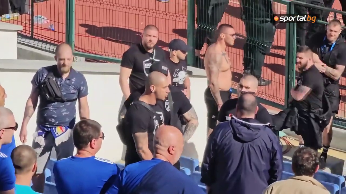 Scene barbare la derby-ul Sofiei, Levski - CSKA » Au fost bătuți cu curelele și loviți cu pumnii de forțele de ordine