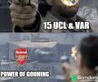Cele mai tari meme-uri, după Arsenal - Real Madrid 3-0
