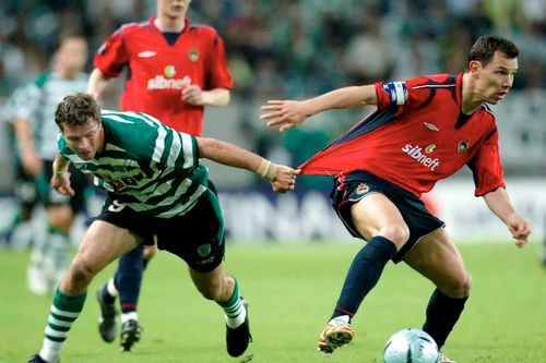 Marius Niculae, pe vremea când rupea plasele porților adverse la Sporting