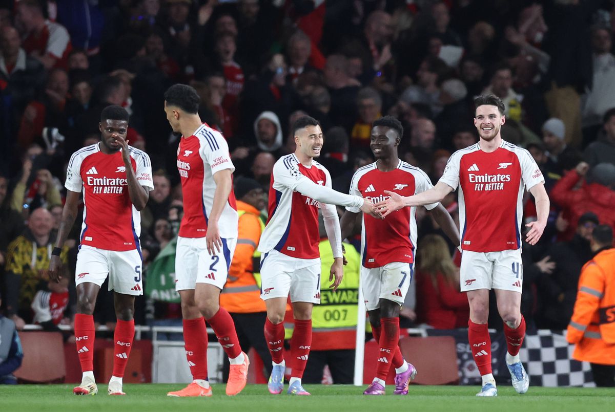 Declan Rice, „dublă” în Arsenal - Real Madrid