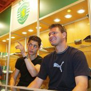 Marius Niculae și Cristiano Ronaldo, pe vremea când erau colegi la Sporting Lisabona