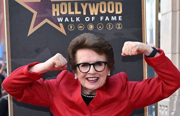 Billie Jean King a primit o stea pe Hollywood Walk of Fame: „Știu că sunt prima femeie, dar sper să nu fiu ultima”